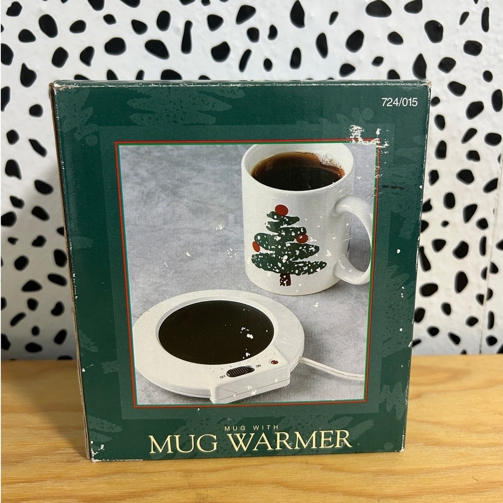 Vintage Christmas Tree Festival‎ Coffee Mug Warmer New In Box